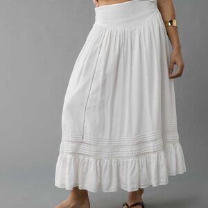 AE High-Waisted Ruffle Maxi Skirt
